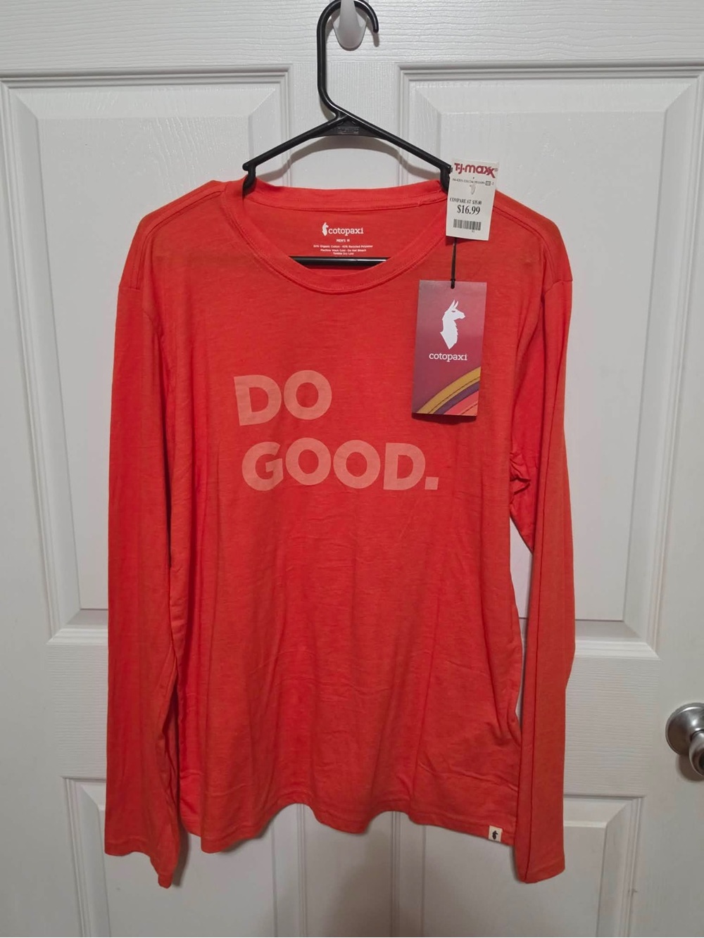 NWT cotopaxi Men's Short Sleeve Tee - Red Orange Do Good